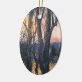 Sonnenuntergangs-Ornament Keramik Ornament (Links)