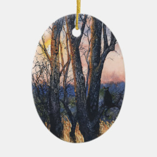Sonnenuntergangs-Ornament Keramik Ornament