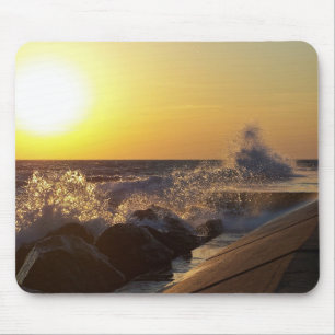 Sonnenuntergangs Pier Mousepad