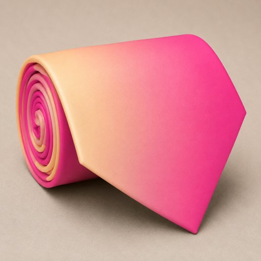 Sonnenuntergangs-Pink-Gradient Krawatte