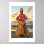 Sonnenuntergangs-Porträt Poster (Vorne)