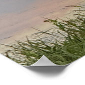 Sonnenuntergangs-Reflexionen-Wasserlandschaftspost Poster (Ecke)