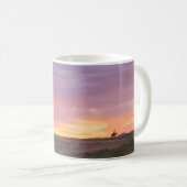 Sonnenuntergangs-Reit-Tasse Kaffeetasse (VorderseiteRechts)