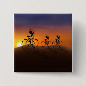 Sonnenuntergangs-Reiter Button (Vorderseite)