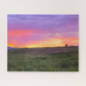 Sonnenuntergangs-Ritt-Puzzle Puzzle (Horizontal)