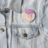 Sonnenuntergangs-Rosa-Bogen-Rosenstrauß Ehrenjungf Button (Beispiel)