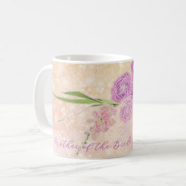 Sonnenuntergangs-Rosen-Mutter-der-Braut-Bogen-Blum Kaffeetasse