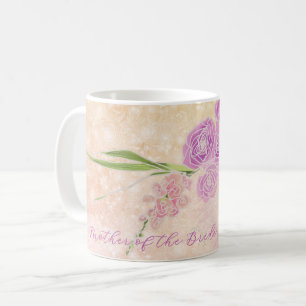 Sonnenuntergangs-Rosen-Mutter-der-Braut-Bogen-Blum Kaffeetasse