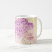 Sonnenuntergangs-Rosen-Mutter-der-Brautjungfer-Bog Kaffeetasse (VorderseiteRechts)