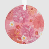 Sonnenuntergangs-Rosen-Ornament Ornament (Rückseite)