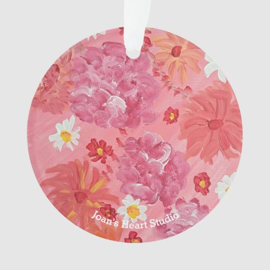 Sonnenuntergangs-Rosen-Ornament Ornament (Vorderseite)