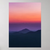 Sonnenuntergangs-Schichten Poster (Vorne)
