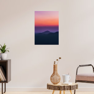 Sonnenuntergangs-Schichten Poster