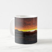 Sonnenuntergangs-Schneetasse Kaffeetasse (Vorderseite Links)