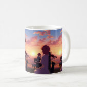 Sonnenuntergangs-Serenade-Tasse Kaffeetasse (VorderseiteRechts)