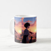 Sonnenuntergangs-Serenade-Tasse Kaffeetasse (Vorderseite Links)