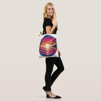Sonnenuntergangs-Serenität – Totes Küsten-Traumlan Tasche