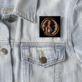 Sonnenuntergangs-Staub-Pageant-Button Button (Beispiel)