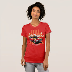 Sonnenuntergangs-Stimmung Orange Ästhetik T-Shirt