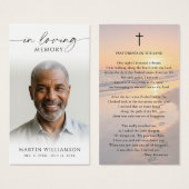 Sonnenuntergangs-Strand Fußspuren Gedicht Sympathi (Vorne & Hinten)