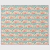 Sonnenuntergangs-Strand-Geschenkpapier Geschenkpapier (Flach)