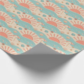 Sonnenuntergangs-Strand-Geschenkpapier Geschenkpapier (Ecke)