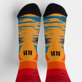Sonnenuntergangs-Strandsocken Socken (Oben)