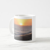 Sonnenuntergangs-Surfer Kaffeetasse (Vorderseite Links)