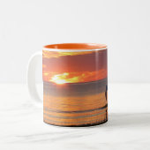 Sonnenuntergangs-Szene Kaffeetasse (Vorderseite Links)