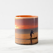 Sonnenuntergangs-Szene Kaffeetasse (Mittel)