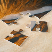 Sonnenuntergangs Wellen Puzzle (Seite)