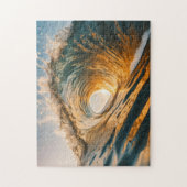Sonnenuntergangs Wellen Puzzle (Vertikal)