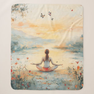 Sonnenuntergangs-Wiesen-Meditation mit Schmetterli Sherpadecke