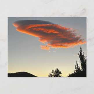 Sonnenuntergangs-Wolke in Reno Nevada Postkarte