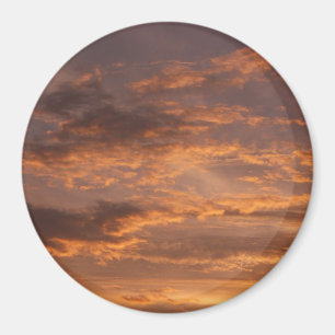 Sonnenuntergangs Wolken I Farbiger Himmel Fotograf Magnet