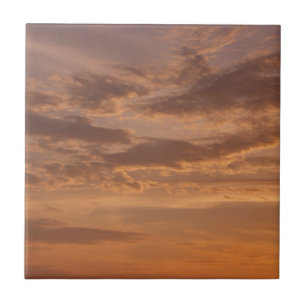 Sonnenuntergangs-Wolken II Pastell Abstrakt Natur Fliese