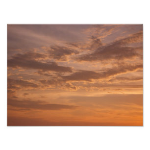 Sonnenuntergangs-Wolken II Pastell Abstrakt Natur Fotodruck