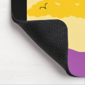 Sonnenuntergangs-Wolken o' Lila Hügel: Mousepad (Ecke)