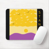 Sonnenuntergangs-Wolken o' Lila Hügel: Mousepad (Mit Mouse)