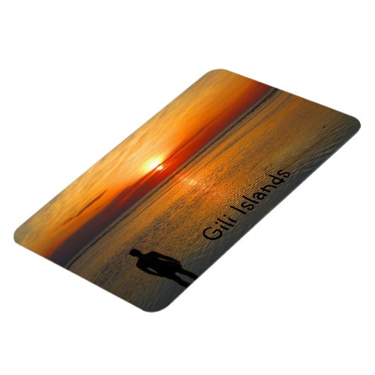 Sonnenuntergangsaussicht auf den Gili-Inseln Magnet (Linke Seite)