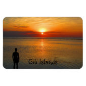 Sonnenuntergangsaussicht auf den Gili-Inseln Magnet (Horizontal)