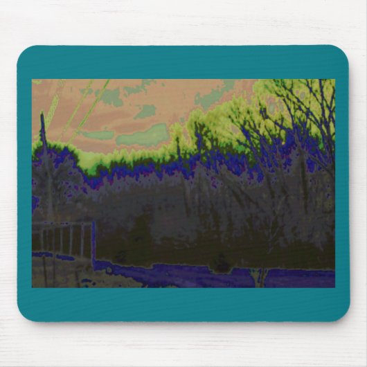 Sonnenuntergangsbach Mousepad (Vorne)