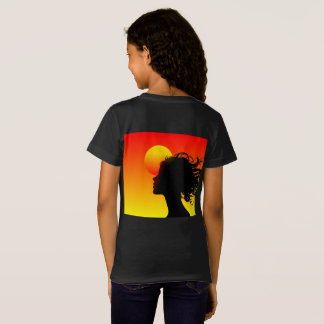 Sonnenuntergangsbaum-Natur-T-Shirt-Design T-Shirt