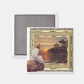 Sonnenuntergangsbeobachter Magnet (Vorderseite/Rückseite)