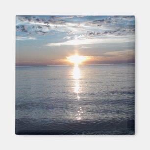 Sonnenuntergangsbild auf Kühlschrankmagnet
