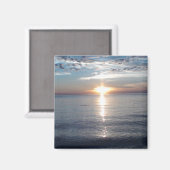 Sonnenuntergangsbild im Kühlschrank-Magnet Magnet (Vorderseite/Rückseite)