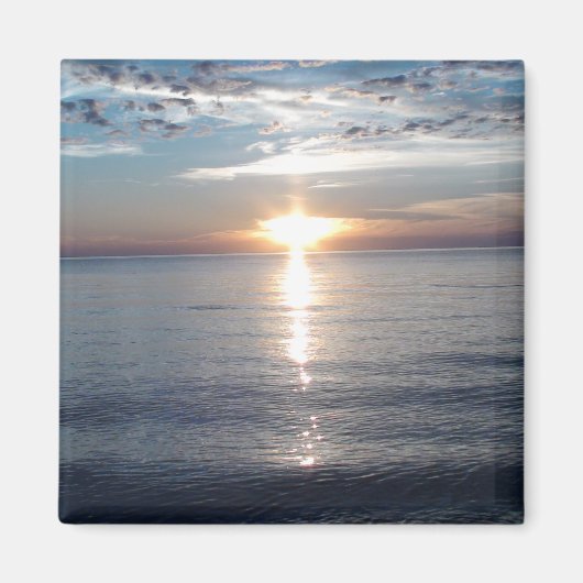Sonnenuntergangsbild im Kühlschrank-Magnet Magnet (Vorne)