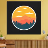 Sonnenuntergangsbild Leinwanddruck (Insitu (Wohnzimmer))