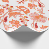"Sonnenuntergangsblüte" Lebendiges Blumenmuster-Ge Geschenkpapier (Ecke)
