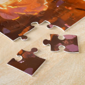 Sonnenuntergangsblüten-Puzzle Puzzle (Seite)